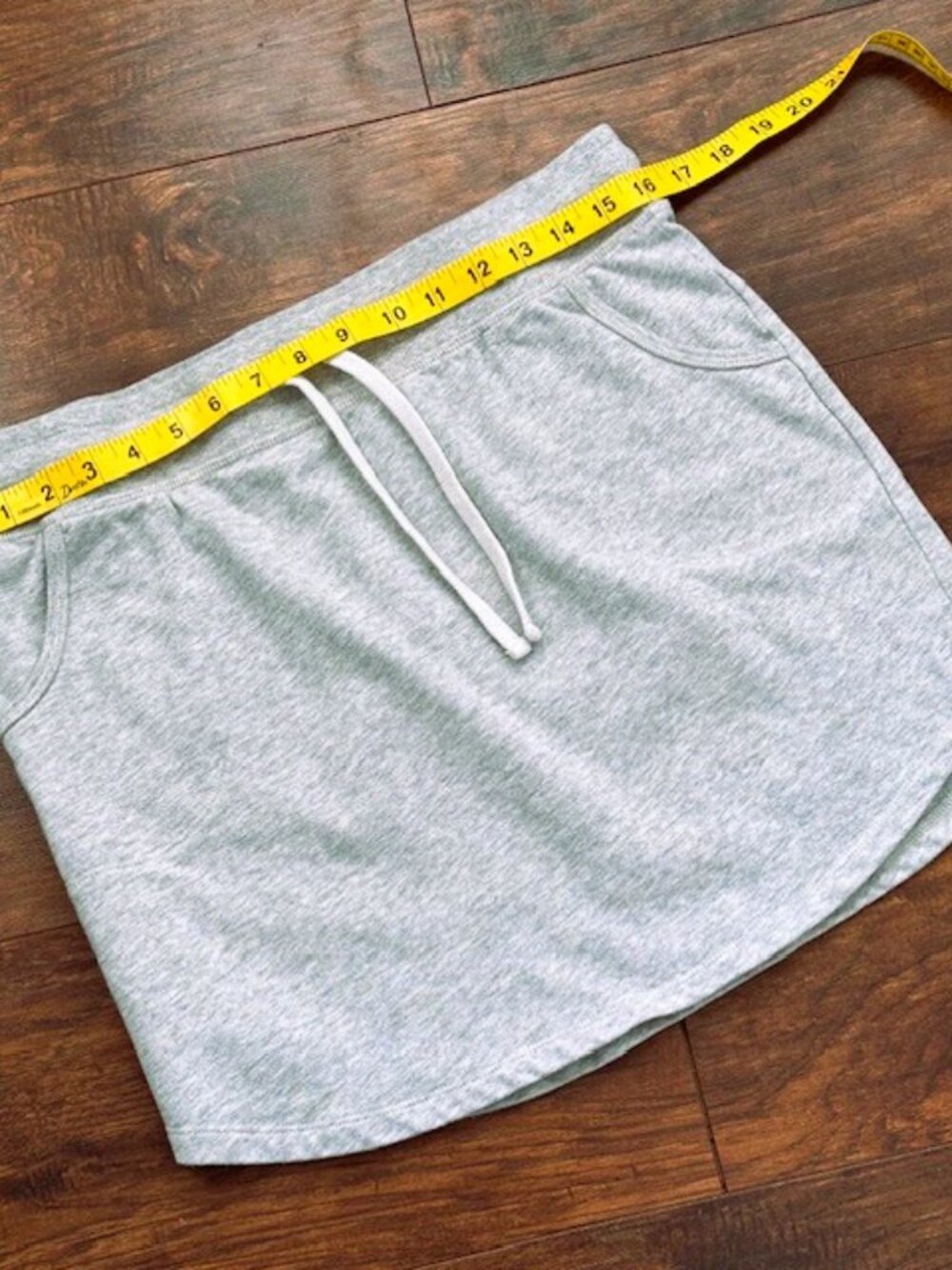 Gap Gray Drawstring Sweatshirt Mini Skirt Size M - Picture 8 of 11